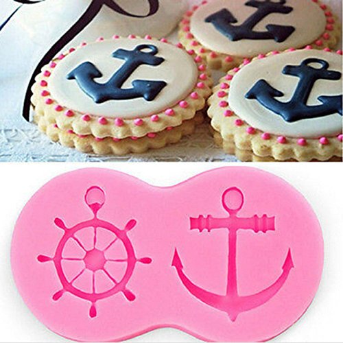 aloiness Anker Silikon Form Backform Schokolade Form für Kuchen Keks Bagels Muffins Donut Maker Mini Gugelhupf