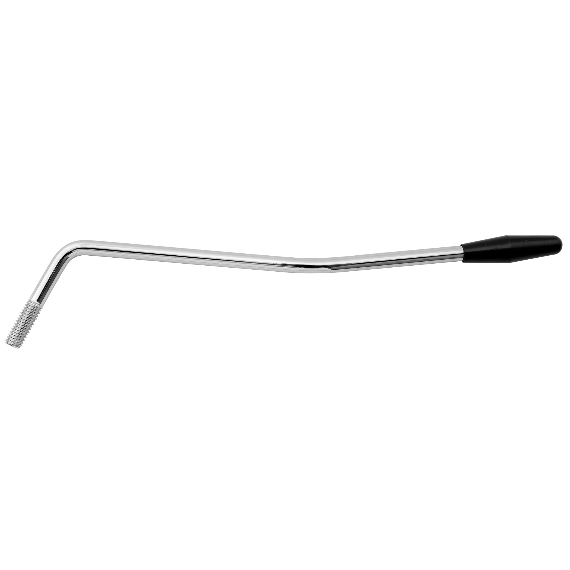Musiclily 6mm Tremolo Arm Thread Whammy Bar for ST Squier Strat Style Electric Guitar,Chrome with Black Tip — image 1