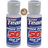 ASSOCIATED 2 Pack 50 Weight Silicone Shock Oil Fluid 50wt losi traxxas ARRMA