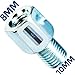1PZ MXM-001 Mirror Mount Adapter - M8 female to M10 male or 8mm to 10mm Chrome Replacement for Honda Custom Cafe Chopper Bobber Tracker Vintage Classic Kawasaki Yamaha Suzuki (Pack of 2)