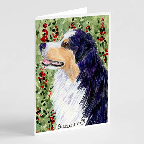 Caroline's Treasures SS8845GCA7P Australian Shepherd Greeting Cards and Envelop…