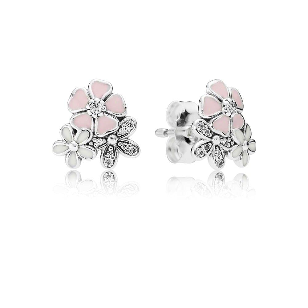 Bluebird Poetic Blooms Stud Earrings with cubic zirconia in 925 Sterling Silver