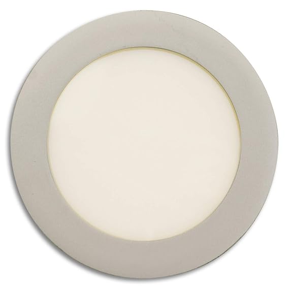 Lampenlux LED-Panelleuchte Ripley rund Leuchtpanel Ø18.0cm Deckenleuchte warmweiß