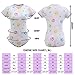 Littleforbig Adult Baby & Diaper Lover (ABDL) Button Crotch Romper Onesie -Baby Paws Onesie(M, Purple)