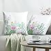 YINFUNG Cactus Pillow Covers Succulent Cacti Throw Pillow Cover 18x18 Tropical Plant Decorative Couch Pillow Cases Sofa Colorful Flower Square Cushion Cover Girls Bday Gifts 1 Piece