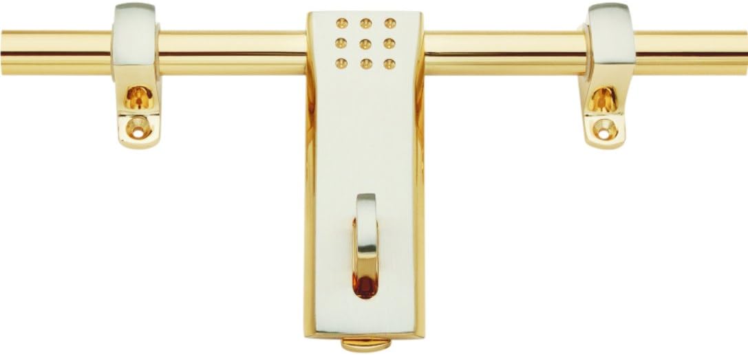 Spider Solid Brass Aldrop with Silver Gold Finish (16 mm Rod Dia.) (10 Inch Length) [A4510G]