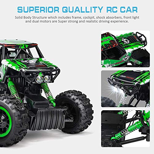 DOUBLE E 1/12 RC Rock Crawler Remote Control Truck 4WD Rechargeable Vehicles Off-Road Car - Thumbnail 2