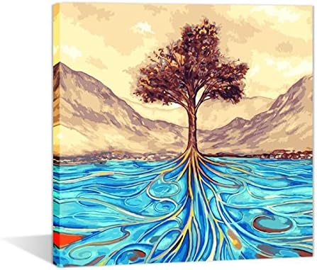 Diy Oil Painting Paint by number kit Framed -Tree of Life 16x20inch