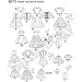Simplicity 8072 Vintage Fashion Doll Clothes Sewing Patterns for 18