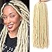 7 Packs Dreadlocs Faux Locs Hair Extensions Straight Goddess Locs 18 Inch Synthetic Crochet Hair Soft Crochet Braids (18 Inch, 613#)