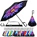 Reverse Inverted Inside Out Umbrella - Upside Down UV Sun Protection Windproof Brella That Open Better Than Most Umbrellas, Reversible Folding Double Layer, Suitable for Golf, Car, Women and Men