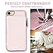LAMEEKU iPhone SE(2022) iPhone SE(2020) iPhone 7/8 Case Wallet RFID Blocking Leather Credit Card Slot Holder Cover with Zipper Wallet, Protective for Apple iPhone 7/8/SE2/SE3 4.7 inch - Rose Gold