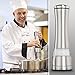 Salt and Pepper Grinder Set – Stainless Steel w/Ceramic Blade and Easy Twist Technology (2 units)