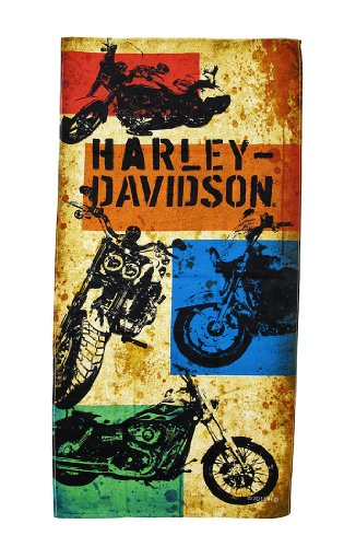 HarleyDavidson 1903 Vintage Road Sign Beach Towel 30 in X 60 in