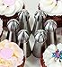Russian Sphere Icing Nozzles and Ball Piping Tips. 8 pc Set for Decorating Cupcakes and Pastries