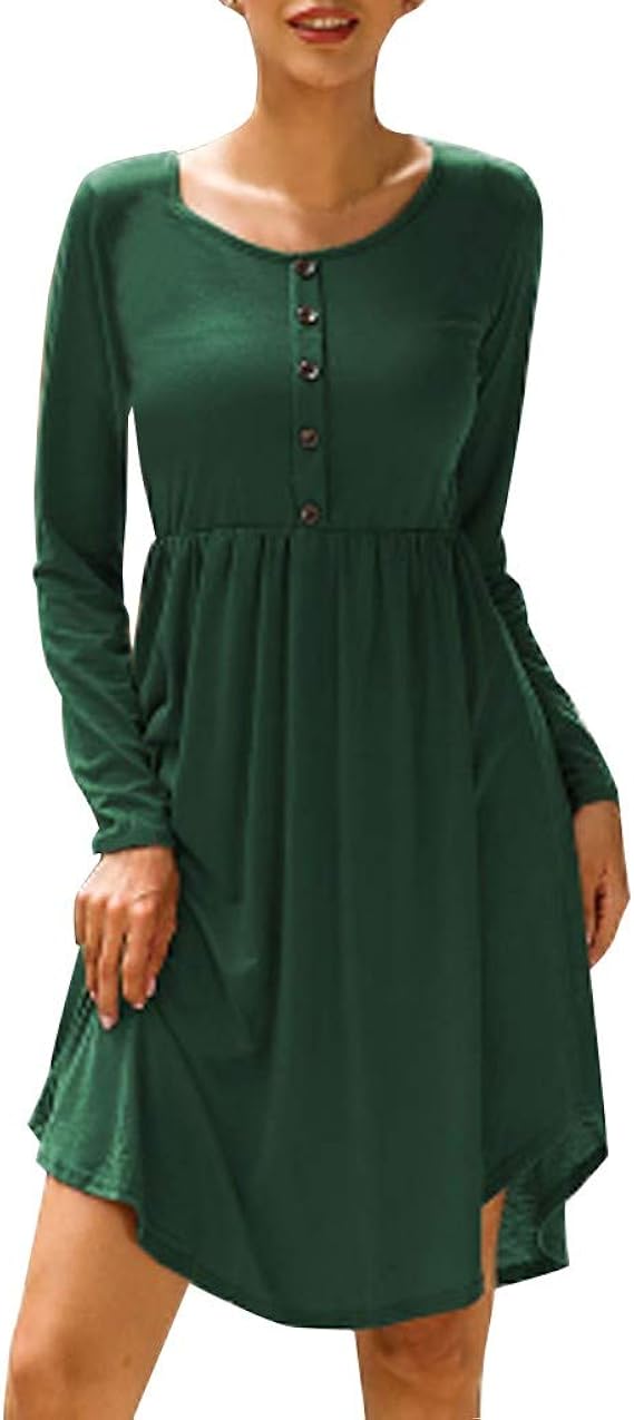 Amazon Co Jp レディース ワンピース マキシ丈ワンピース 長袖 タイト セクシー ニット レディースファッション Aライン ボタンワンピース ロング丈 薄手 ドレス チュニック 無地 膝丈 上品 可愛 リゾート 膝丈 通勤 日常 春夏秋 服 ファッション小物
