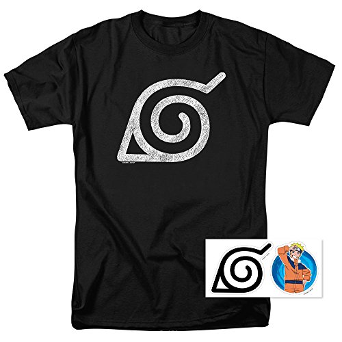 Naruto Shippuden Hidden Leaf Ninja Anime T Shirt (X-Large)