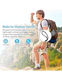 Archeer A106 Altavoces Bluetooth portátiles para exteriores con micrófono, potente controlador de 5 W con graves mejorados, 20 horas de tiempo de reproducción, para ducha deportes S