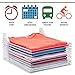 Perfect Life Ideas 10 Pack Stackable T Shirt and Document Organizer, Clothes Storage Organizers for Closets - Pull Out Tshirts Without Messing Other Clothes