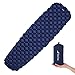 RikkiTikki Lightweight Inflatable Sleeping Pad – Best Air Mat for Backpacking, Camping, Hiking and Travel