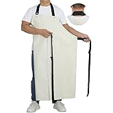STPGIFC Thick Rubber Apron, Waterproof Apron Butcher Heavy Duty Chemical Resistant Adjustable Work Apron