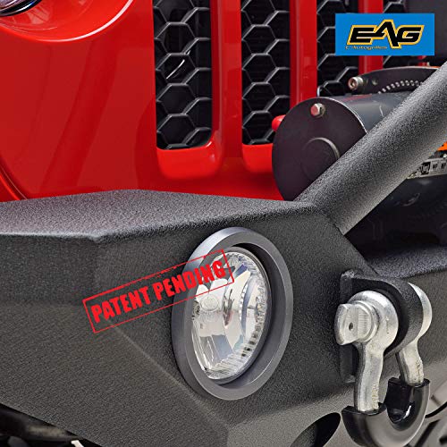 EAG Front Bumper with Fog Light Hole and DRing Fit for 2020 2021 Gladiator JT Pricepulse