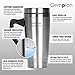 Travel Mug, Simple Coolers Modern Vacuum Insulated Stainless Steel Traveling Coffee Tumbler with Lid - Double Walled - Sweat Free Coffee Cup - Powder Coated Mug.length