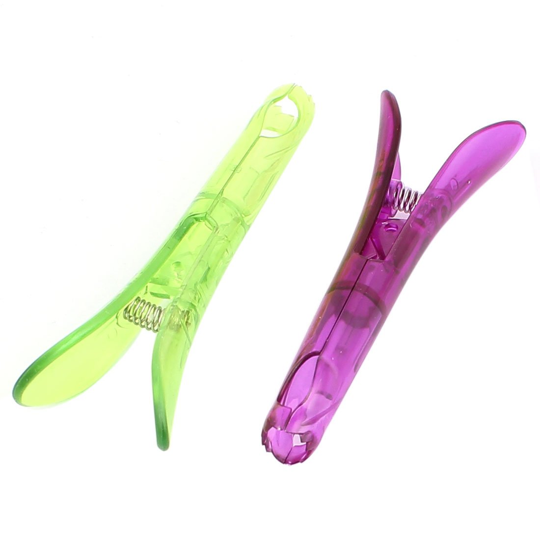 Sourcingmap Plastic Spring Fruit Cherry Grape Seed Gadget Remover Corer Tool 2pcs Clear Purple Green