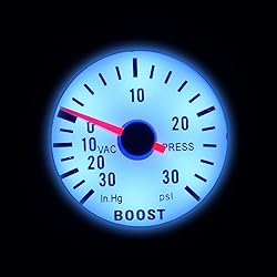 DriSentri Boost Gauge, 6032BL 2" 52mm 12V Blue LED