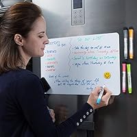 Magnetic Dry Erase Whiteboard Sheet for Fridge 17x11 inch with New Stain Resistant Technology - 6 Sizes - White Board for Refrigerator - Kitchen Whiteboard - Refrigerator Magnets