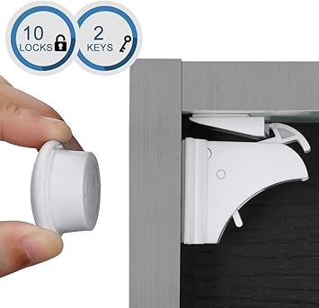 Amazon Com Cabinet Locks Child Safety Linkax Magnetic Cabinet