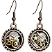 Handcrafted Steampunk Pocket Watch Movement Earrings