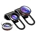 Pictek Fisheye Lens, Clip On 3-in-1 Fisheye 12X Macro 24X Super Macro Phone Camera Lens Kit for iPhone 6/6s,iPhone7 iOS and Android Smartphones
