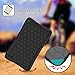 Fintie Silicone Case for Amazon Fire 7 Tablet (Previous Generation - 7th, 2017 Release) - [Honey Comb Upgraded Version] [Kids Friendly] Light Weight [Anti Slip] Shock Proof Protective Cover, Black