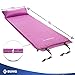 EBUNG Self Inflating Sleeping Pads – Auto-Inflate Valve Inflatable Backpacking Sleeping Pad – Pillow Inflatable by Mouth – Folds Compact & Includes Carry Bag – Improved Cushion with Tufted Design