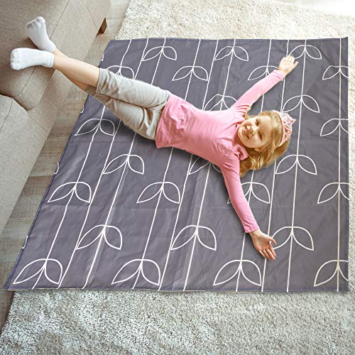 51" Splat Mat Under High Chair, Non Slip Under High Chair Mat, Washable High Chair Splash Mat