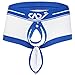 YiZYiF Men's Boxer Brief Buckled Pouch Shorts Underwear White Medium