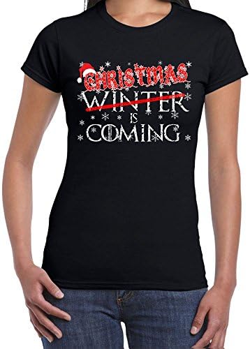 Womens Funny T Shirts-Christmas Winter is Coming Game of Thrones Inspired-Tshirt