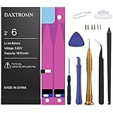 DAXTROMN Battery Model iPhone 6 - Replacement Kit with Tools, Adhesive &amp; Instructions - New 1810 mAh 0 Cycle Battery - 2 Years Warranty