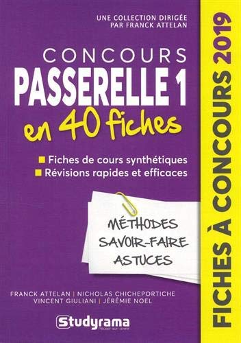 Coucours Passerelle 1 : 40 fiches méthodes, savoir-faire et astuces by