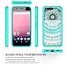 Google Pixel Case, AnoKe [Scratch Resistant] Colors Totem Mandala Flower Cute Girls Women Ultra Slim Fit Acrylic Clear Hard Cover TPU Bumper Hybrid For Google Pixel TM CH Mint