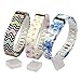 Generic Replacement Wrist Band for Fitbit Flex with Secure Fasteners Sleeve and Metal Clasps Small Pack of 3