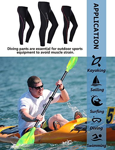 image for DIVE & SAIL Wetsuit Men Diving Pants 1.5mm Neoprene Keep Warm for Wate