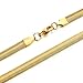Jstyle Stainless Steel Mens Necklace Snake Chain Necklace 6mm 20-30 Inch Gold-tone