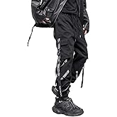 DUDHUH Cargo Pants for Men Techwear Hip Hop Harem Pants Streetwear Fashion Men’s Tactical Track Jogger Pants
