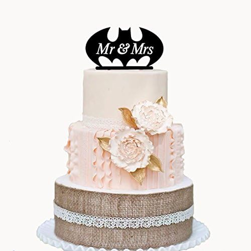 Cake Toppers for Wedding and Anniversarys --Herxuhouse Wedding Cake Toppers bat