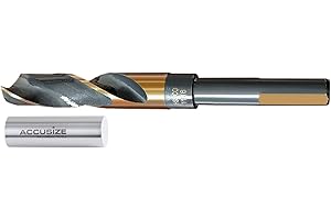 Accusize Industrial Tools 11/16" ANSI M35(H.S.S.+5% Cobalt) 1/2" Shank S&D Drill, 135° Split Point, 0412-1116