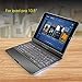 iPad Keyboard Case 10.5 Pro / 360 Degree Rotatable/Aluminum Shell Folio Case / 7 Color Backlit/Bluetooth Keyboard/Auto Sleep-Wake for 2017 Apple iPad Pro 10.5/ (Black)