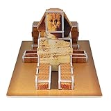 Creative 3D Puzzle Paper Model Egypt Pyramids DIY Fun & Educational Toys World Great Architecture Series, 29 Pcs