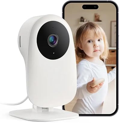 nooie 2K WiFi Baby Monitor Night Vision Motion Sound 2 Way Audio Alexa Google